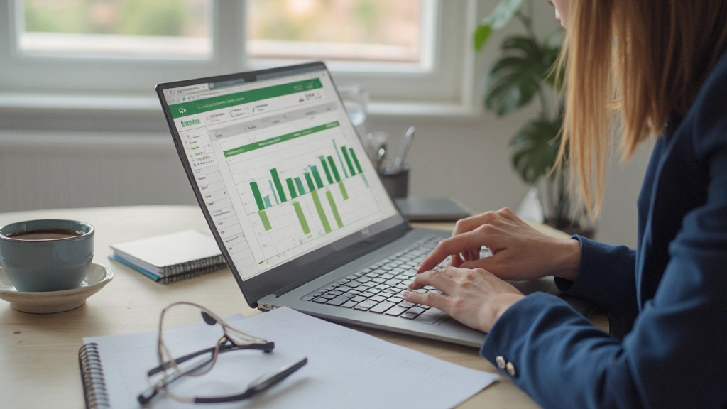 Таблица с ежемесячным бюджетом и графиком расходов